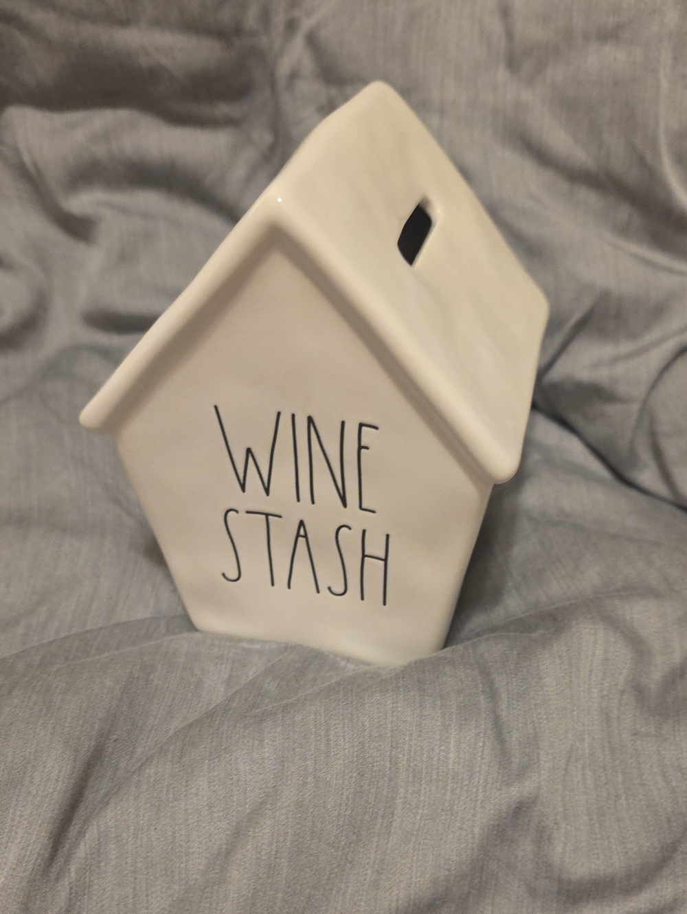 Rae Dunn WINE STASH Piggy Bank Farmhouse Decor